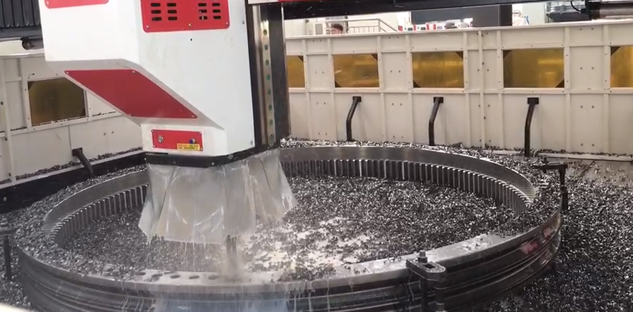 4米雙主軸（Z軸1000mm）風(fēng)電軸承加工